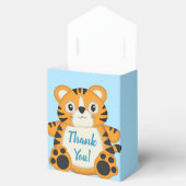 Tiger Baby Dusche Blue Geschenkschachtel (Geöffnet)