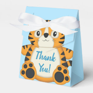 Tiger Baby Dusche Blue Geschenkschachtel