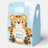 Tiger Baby Dusche Blue Geschenkschachtel (Geöffnet)