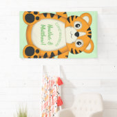 Tiger Baby Dusche Grün Banner (Insitu)