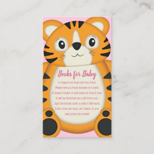 Tiger Baby Dusche Rosa Begleitkarte