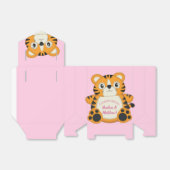 Tiger Baby Dusche Rosa Geschenkschachtel (Ungefaltet)