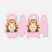 Tiger Baby Dusche Rosa Geschenkschachtel (Ungefaltet)
