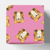 Tiger Baby Dusche Rosa Geschenkschachtel (Oben)