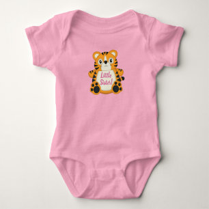 Tiger Baby Dusche Safari Pink Girl Strampler