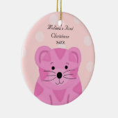 Tiger Baby First Christmas Keramik Ornament (Rechts)