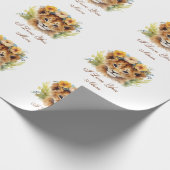 Tiger Baby I Liebe You Mama Geschenkpapier (Ecke)