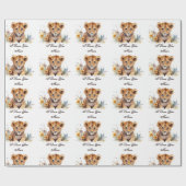 Tiger Baby I Liebe You Mama Geschenkpapier (Flach)