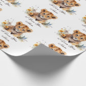Tiger Baby I Liebe You Mama Geschenkpapier (Ecke)