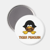 Tiger Baby Penguin Magnet (Vorderseite/Rückseite)