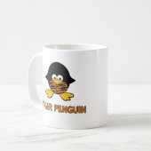 Tiger-Baby-Pinguin Kaffeetasse (Vorderseite Links)