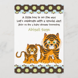 Tiger Baby Shower Einladung für Jungen