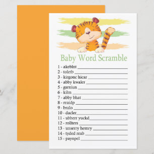 Tiger Baby Wortverdrehspiel