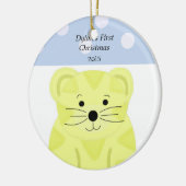 Tiger Baby's First Christmas Keramikornament (Links)