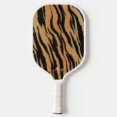 Tiger Background Personalisiert Pickleball Paddel Schläger (Rückseite)