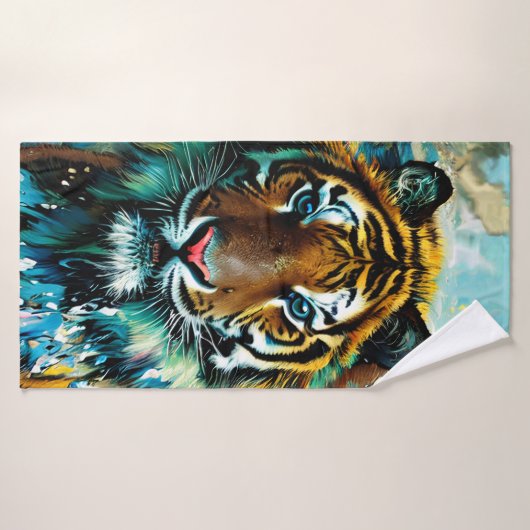 Tiger Badehandtuch (Badehandtuch)