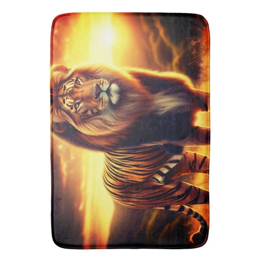 Tiger Badematte (Vorderseite Vertikal)