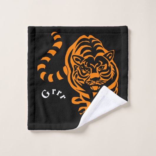 Tiger Badhandtuch Set (Waschlappen)