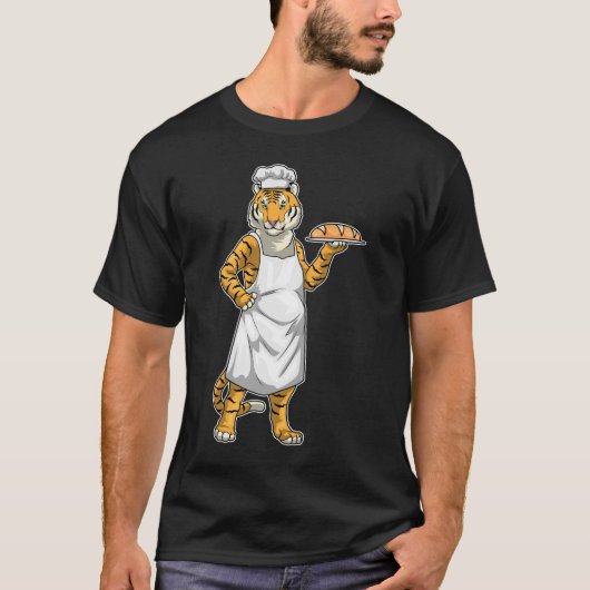 Tiger Baker Brot T-Shirt (Vorderseite)