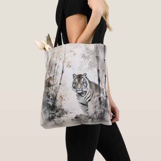 Tiger Bamboo Forest Tasche (Von Nahem)
