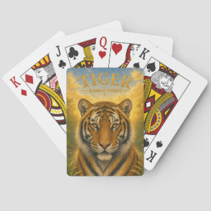 Tiger-Bambuswald-Wildnis Spielkarten
