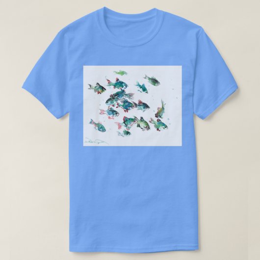 Tiger Barb Aquarium Fish T-Shirt (Design vorne)