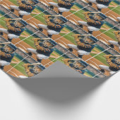 Tiger Baseball Player #27 Up To Bat Geschenkpapier (Ecke)