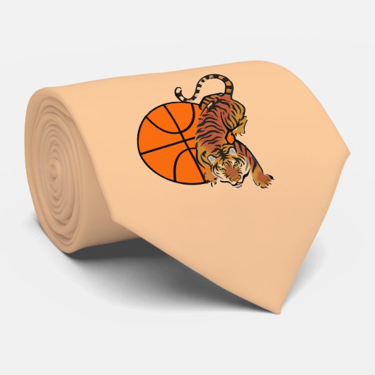 Tiger-Basketball-T - Shirts und Geschenke Krawatte (Gerollt)