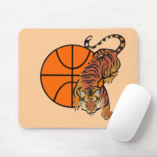 Tiger-Basketball-T - Shirts und Geschenke Mousepad (Mit Mouse)