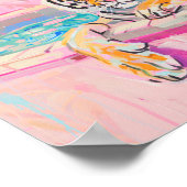 Tiger Bathtub Badezimmer Printwerbung Poster (Ecke)