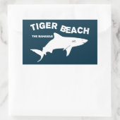 Tiger Beach - Bahamas Shark Diving Rechteckiger Aufkleber (Tasche)