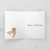 Tiger-bearbeitbare New Year Card Karte (Innenseite)