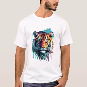 Tiger Beast Animal World Predator Wilde Natur Art T-Shirt