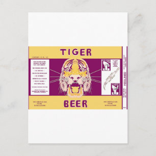 Tiger Beer Manhattan Brewing Chicago Illinois Can Postkarte