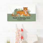 Tiger Begrüßungsbanner, Tierdschungel Banner (Insitu)