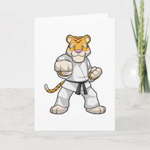Tiger bei Kampfsport Karate Karte