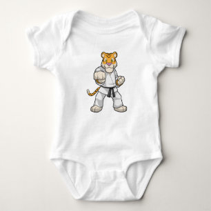 Tiger bei Martial Arts Karate Baby Strampler
