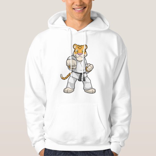 Tiger bei Martial Arts Karate Hoodie (Vorderseite)