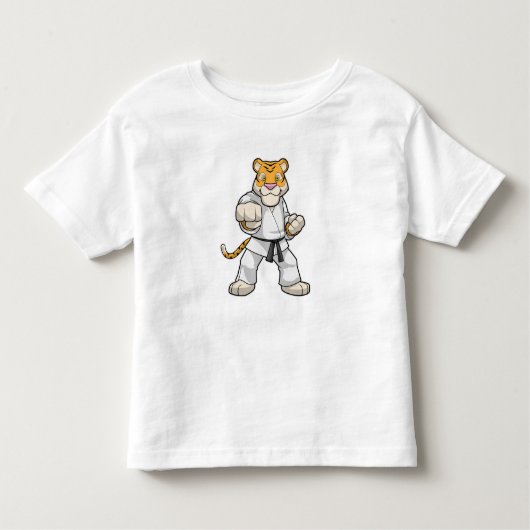 Tiger bei Martial Arts Karate Kleinkind T-shirt (Vorderseite)