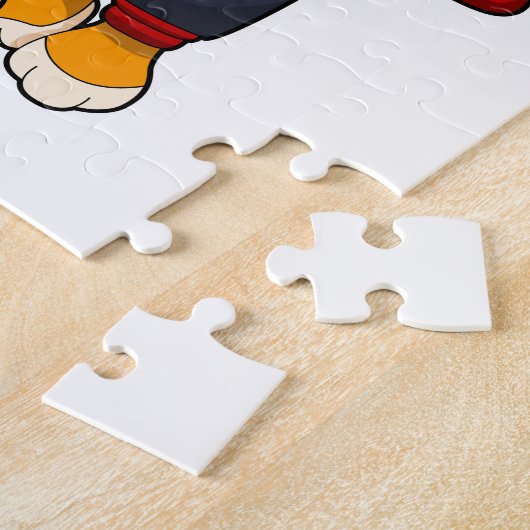 Tiger bei Martial Arts Karate Puzzle (Seite)