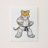 Tiger bei Martial Arts Karate Puzzle (Vertikal)