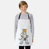 Tiger bei Martial Arts Karate Schürze (Getragen)