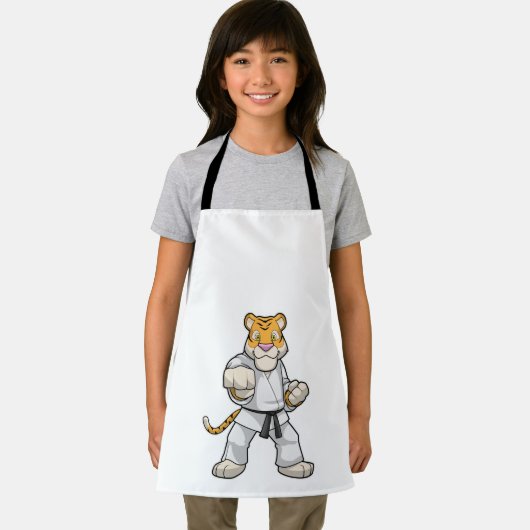 Tiger bei Martial Arts Karate Schürze (Insitu)