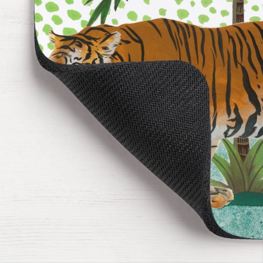 Tiger bei Sonnenaufgang Mousepad (Ecke)