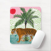 Tiger bei Sonnenaufgang Mousepad (Mit Mouse)