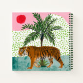 Tiger bei Sonnenaufgang Notizblock (Rückseite)