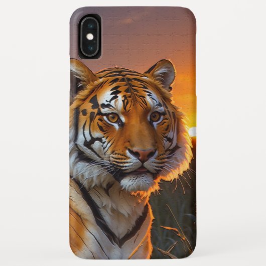 Tiger bei Sonnenuntergang Case-Mate iPhone Hülle (Rückseite)