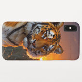 Tiger bei Sonnenuntergang Case-Mate iPhone Hülle (Rückseite (Horizontal))