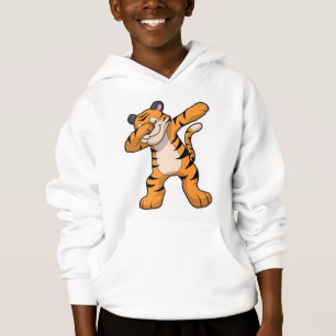 Tiger beim Hip Hop Dance Dab Hoodie