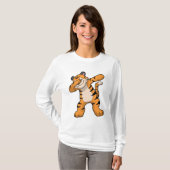 Tiger beim Hip Hop Dance Dab T-Shirt (Vorne ganz)